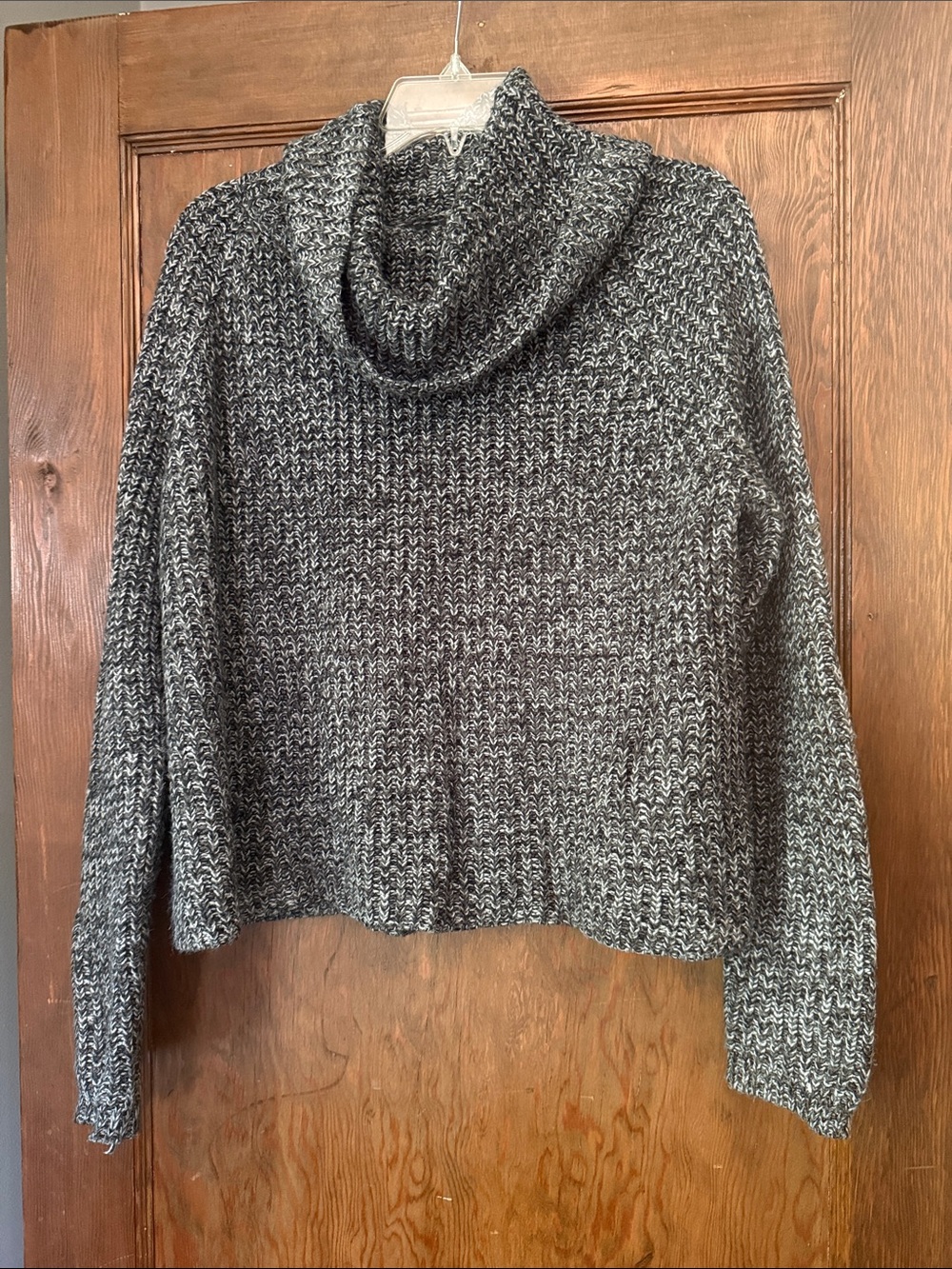 Target Black and White Marled Cowlneck Sweater